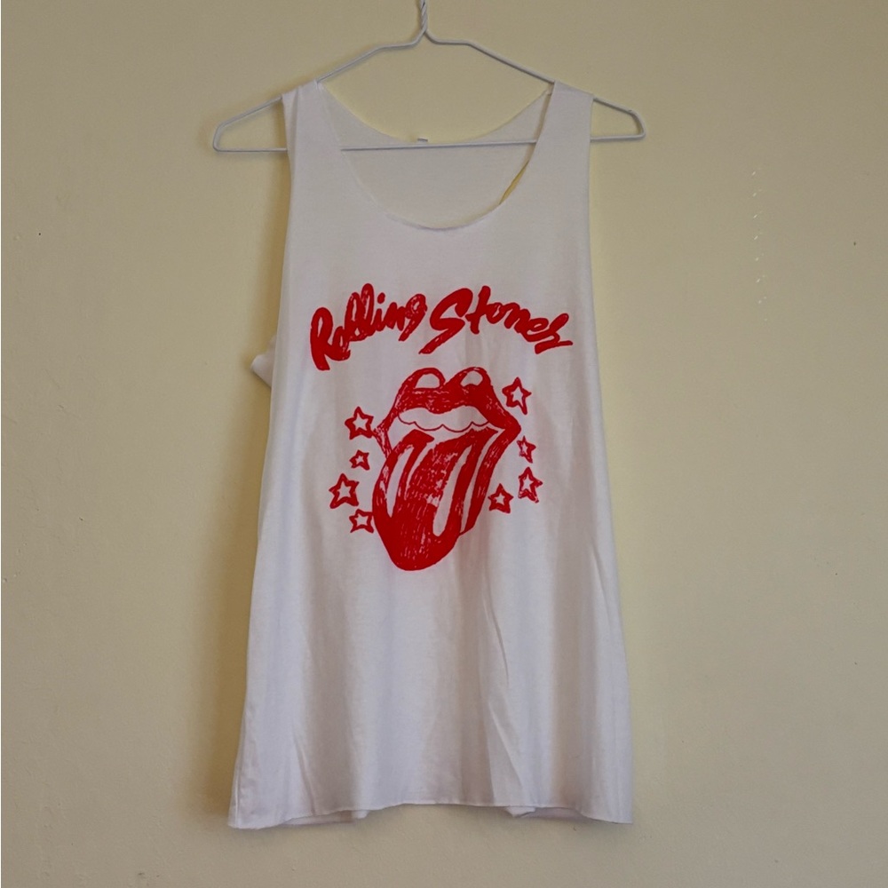 Rolling Stones White Tank Top